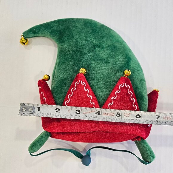 Set Of Two Merry and Bright Holiday Elf Pet Hats Large/Extra Large Sizes - Picture 9 of 9